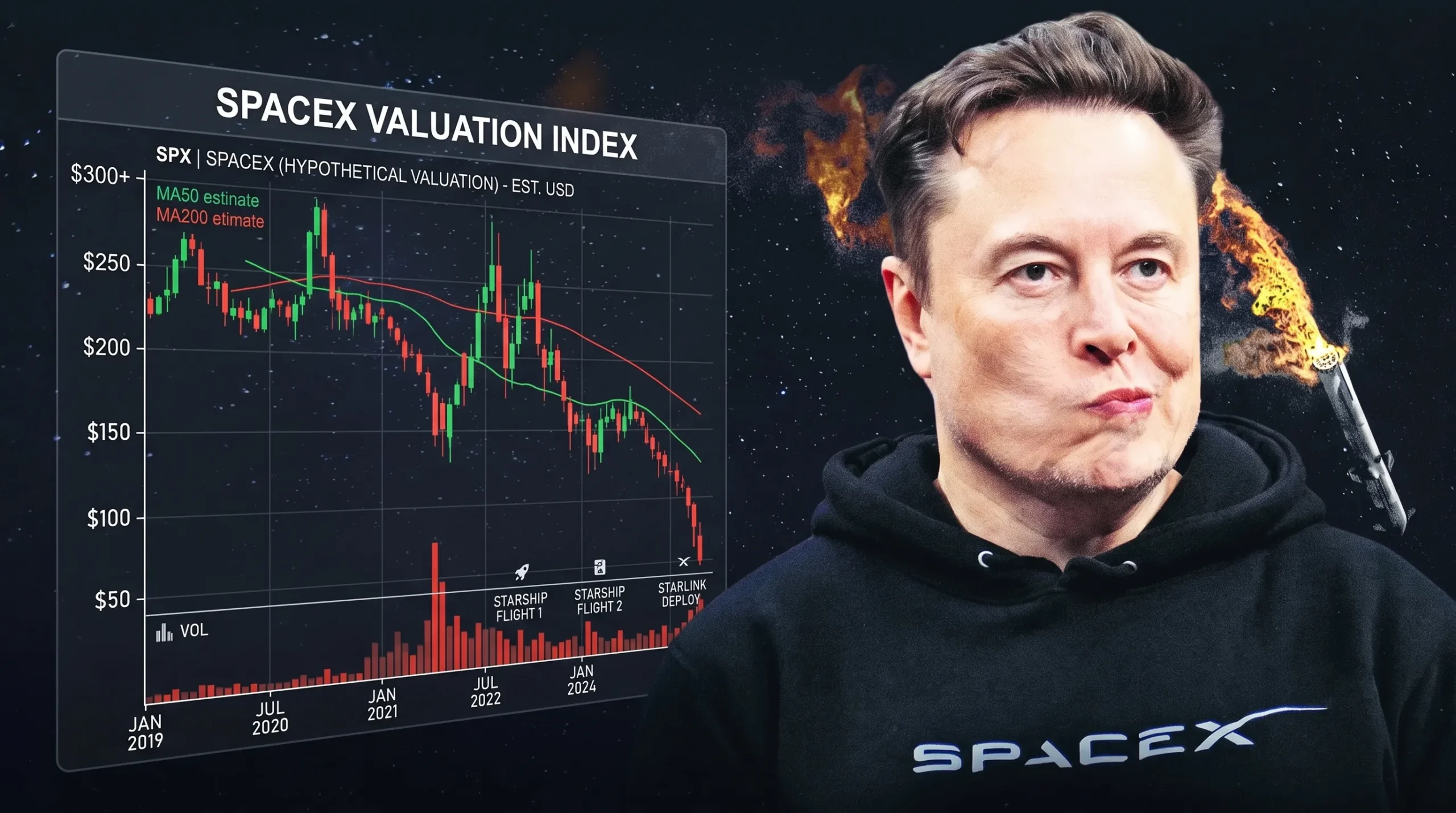 SpaceX 市值从 3 万亿跌到 1.6 万亿美元;DeepSeek 二轮 500 亿元估值破 5000 亿;宇树 8 月 10 日申购,AI 资本两端同步加速 | 马上知道